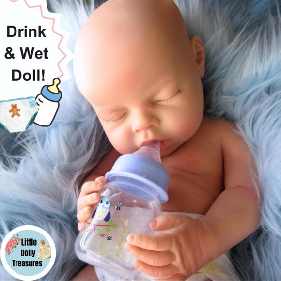 Reborn Baby Doll with Bottle and Clothes - Picture 1 of 7